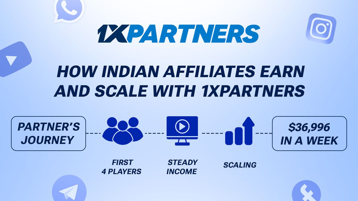 Indian affiliates’ earnings and growth via 1xPartners.